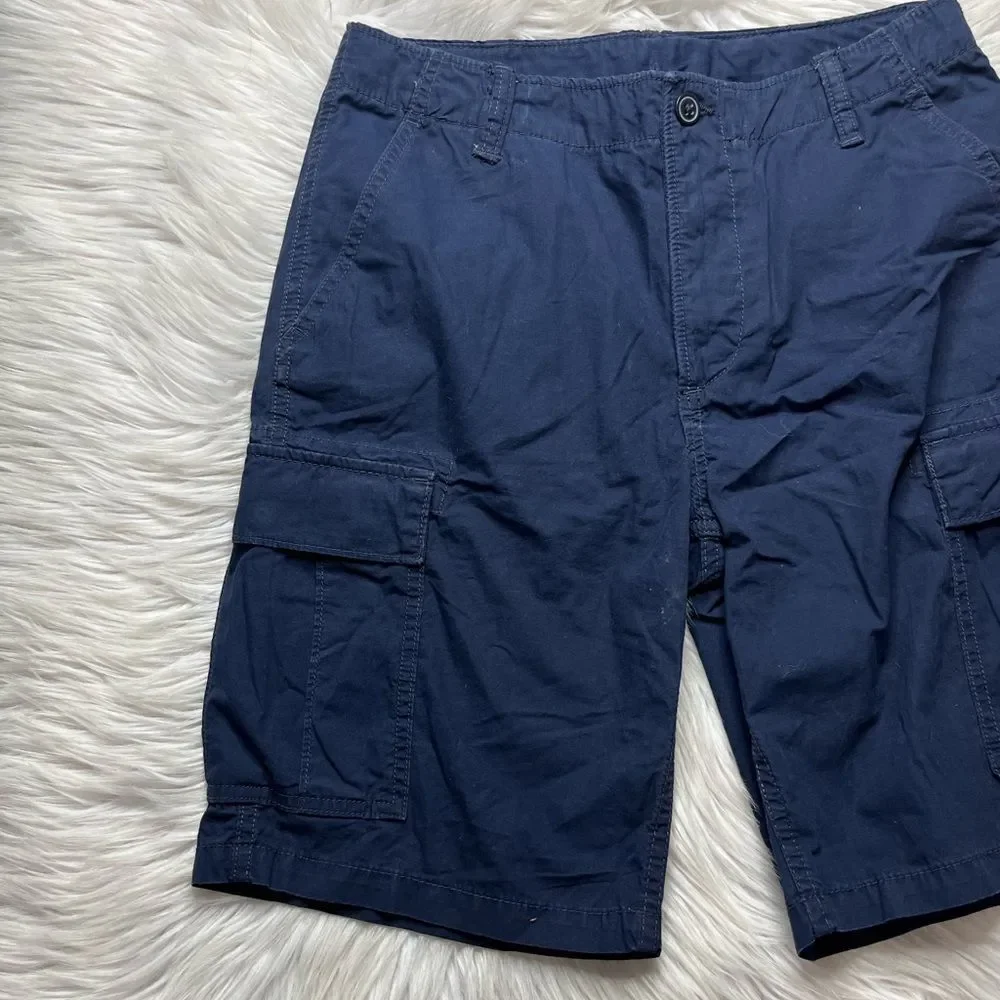 Gap My 3 Solid cargo shorts indigo blue size 14 Husky